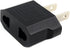 ANRANK E-U4113619AK European to USA American Outlet Plug Adapter (Black, 2-Pack)...
