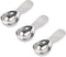 coffee scoop 3-piece set Stainless steel tablespoon measure spoon, Coffee scoop 1 tablespoon(15 ml, silver) Suitable for ground coffee, Milk, Powd...