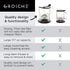 GROSCHE Aberdeen Tea Infuser Teapot & Smart Tea Maker - BPA-Free, Drip-Free Design | Coaster | Easy Brew | Easy Clean Steeper | Loose Leaf Brewing...