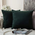 MIULEE Pack of 2 Velvet Soft Solid Decorative Square Throw Pillow Covers Set Christmas Cushion Case for Spring Sofa Bedroom Couch Car 18x18 Inch 4...
