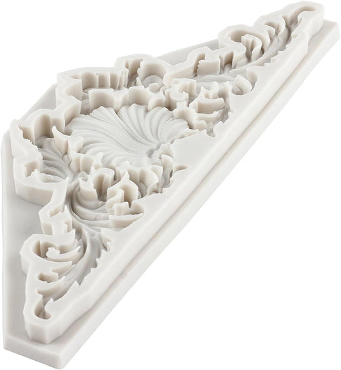 Baroque Fondant Molds Curlicues Scroll Lace Silicone Mold Relief Flower Mold Beautiful Women's Head Mold For Cake Decorating Cupcake Topper Candy ...
