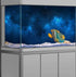 36X20IN Starry Aquarium Background, Art Starry Fish Tank Decorations Background, with 8 EVA Double-Sided Tape...