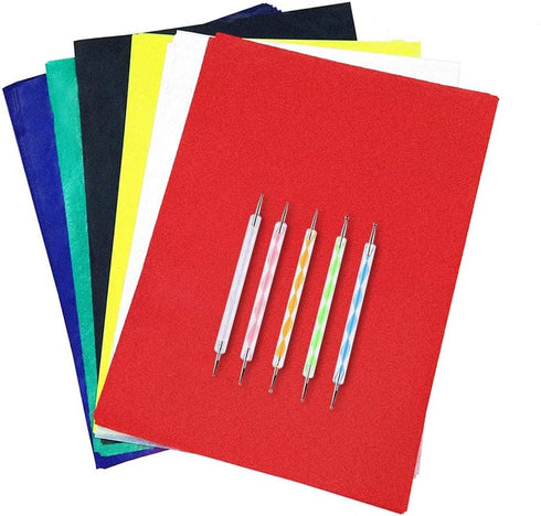 120pcs A4 Transfer Paper with 5pcs Embossing Stylus,Tracing Paper Copy Paper Carbon Water-Soluble Transfer Paper for Transfer Pattern on Fabric,Wo...