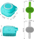 3PCS Dog Bath Brush | Dog Shampoo Brush | Dog Scrubber for Bath | Dog Bath Brush Scrubber | Dog Shower/Washing Brush with Adjustable Ring Handle f...