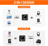 Bluetooth Transmitter Receiver, Bluetooth 5.0 Transmitter, Low Latency, Wireless Audio Bluetooth Adapter for TV, Home Stereo, Car, Headphones, MP3...