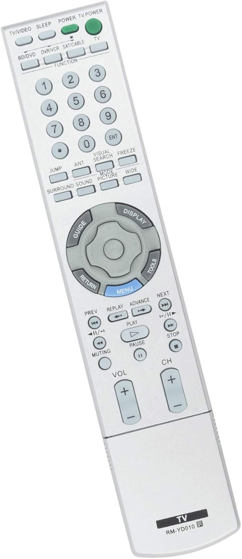RM-YD010 Replace Remote Control fit for Sony TV KF-50E200A KF-42E200A KDL-40XBR3 KDL-46XBR3 KDF-50E2010 KDF-55E2000 KDF-55E2010 KDS-50A2020 KDS-55...