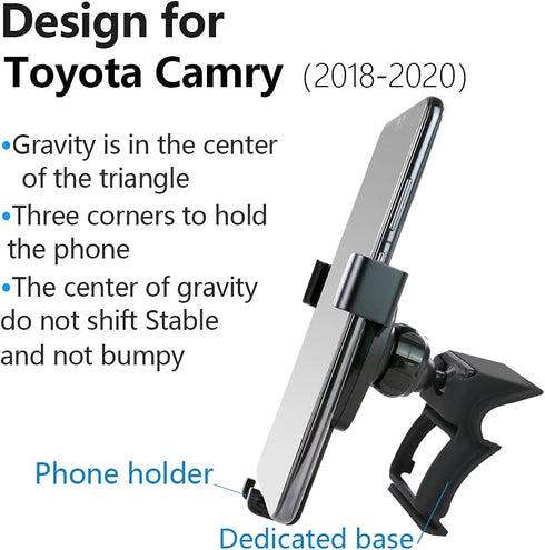 Car Phone Holder for 2018-2020 Toyota Camry Auto Accessories Navigation Bracket Interior Decoration Mobile Cell Phone Mount...