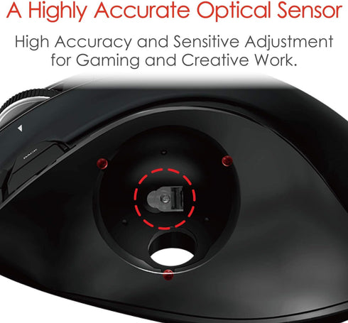 ELECOM EX-G Wired Trackball Mouse, Ergonomic, Thumb Control, Smooth Tracking Roller Ball, 6 Programmable Buttons, Tilt Scroll Computer Mice for PC...