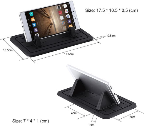 Car Dashboard Phone Holder, Universal Adjustable Silicone Gel Car Phone Mount Cell Phone Holder Cradle Stand......