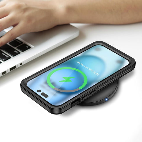 Lanhiem for iPhone 15 Case, IP68 Waterproof Dustproof Shockproof Cases with Built-in Screen Protector, 360 Full Body Protective Heavy Duty Rugged ...