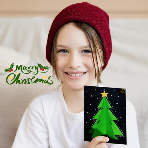 25Pcs Christmas CardStock Thick Paper Colored Scrapbook Paper for DIY Winter Christmas Tree Card Making Party Home Office School Gift Craft Suppli...