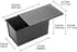 Loaf Pan Pullman Bread Pan with Lid, 1 lb Dough Capacity Non-Stick Toast Box Mold, Rectangular Loaf Baking Pan Carbon Steel Corrugated Bakeware wi...