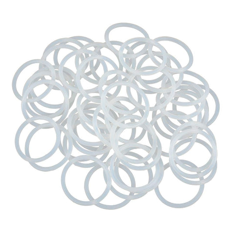X AUTOHAUX Silicone O-Rings, 38mm OD 31.8mm ID 3.1mm Width VMQ Seal Gasket for Compressor Valves Pipe Repair, White, Pack of 50...