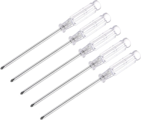 uxcell Mini Phillips Screwdriver, 3.0mm Cross Head 115mm Length for Small Appliances Repair, 5 Pcs...