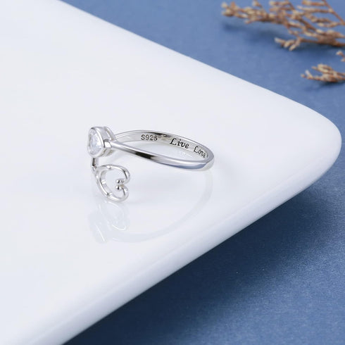 Stethoscope EKG Medicine Birthstone Stud Earrings Rings Nurses Week Gift 925 Sterling Sliver Heart Women Jewelry Gift for Medical Student Doctor N...