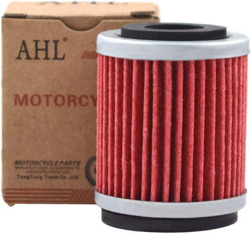 AHL 143 Oil Filter for Yamaha YJ125 Vino 125 2004-2009 YFM225 Moto-4 225 1986-1990 YFM250 Bruin 230 2005-2006 YFM250 Bear Tracker 250 1991-1997 20...