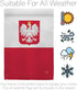 Breeze Decor Poland Garden Flag Regional Nation International World Country Particular Area House Decoration Banner Small Yard Gift Double-Sided, ...
