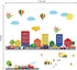 decalmile Construction Cars City Wall Decals Transportation Roads Kids Wall Stickers Baby Nursery Childrens Bedroom Playroom Wall Decor...