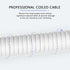 C01Pro Coiled USB C Cable for Gaming Keyboard,Nylon Braided Mechanical Keyboard Cable with Detachable Metal Aviator,Double-Sleeved,Pro Custom Type...