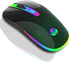HOTLIFE Wireless Bluetooth Mouse, LED Rechargeable Slient Mouse with Dual Modes (Bluetooth 5.1+USB C/Type-c) 2.4GHz Computer Bluetooth Mouse for L...