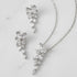 SWEETV Wedding Jewelry for Bride Bridesmaids,Marquise Cubic Zirconia Necklace Earrings Set, Bridal Jewelry Set for Wedding Party...