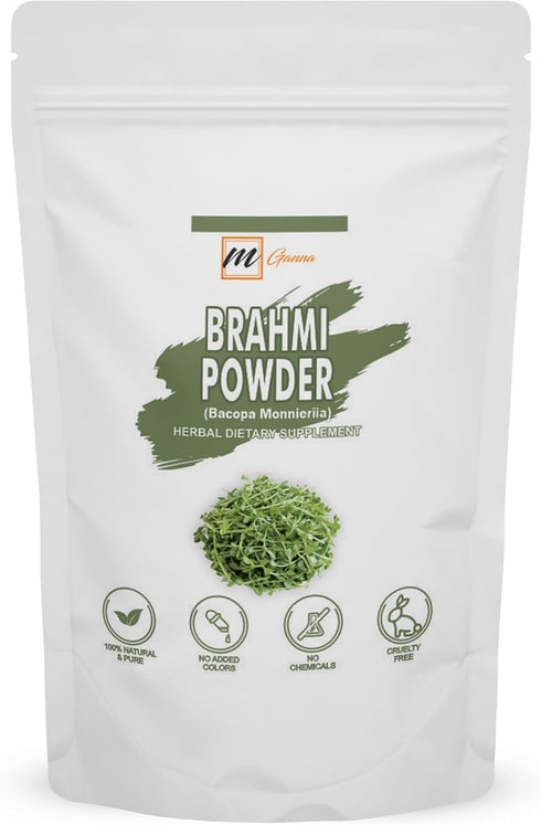 100% Pure and Natural Brahmi Powder | Bacopa Monnieri Powder for Hair and Health 0.22 LBS / 100 GMS...