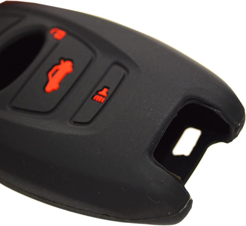 Silicone Key Fob Cover Case Protector Compatible with Subaru BRZ Legacy Outback Ascent Crosstrek Forester WRX STI...