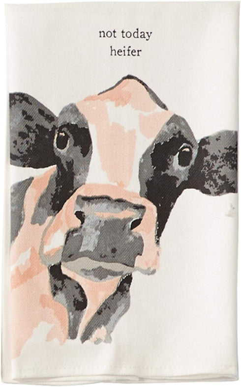 Mud Pie Farm Dish Towels (Cow), 26" x 16 1/2"...