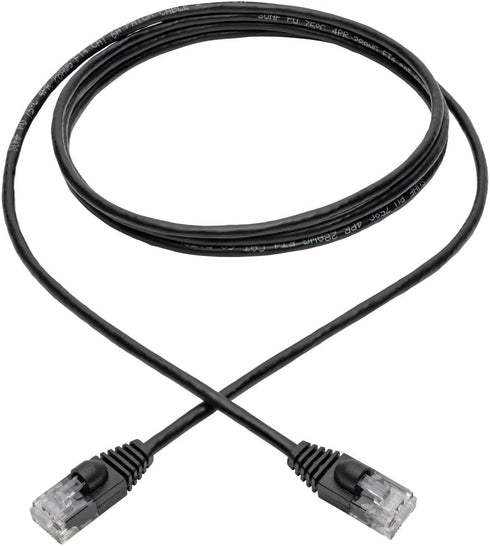 Tripp Lite Cat6a 10G Ethernet Cable, Snagless Molded Slim UTP Network Patch Cable (RJ45 M/M), Black, 6 ft. (N261-S06-BK)...