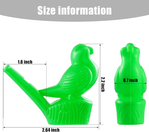 Sumind 16 Pcs Bird Water Whistles Party Whistles Bird Call Whistle Toys Novelty Water Warblers Musical Instrument Toy for Boys Girls Bath Party Ga...
