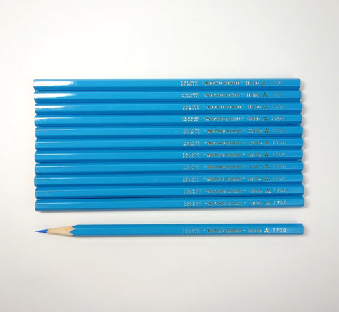 ???? Mitsubishi Pencils K7700.8 Colored Pencils, Hard No. 7700, Light Blue, 1 Dozen...