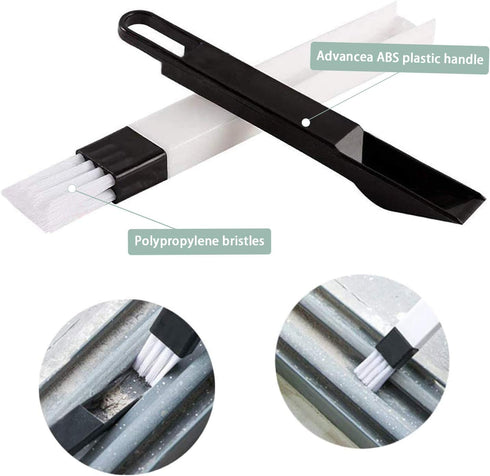 8 Pcs Hand-held Groove Gap Cleaning Tools,Door Window Track Cleaning Tools Groove Corner Crevice Cleaning Brushes for Sliding Door/Tile Lines/Shut...