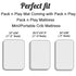 Pro Goleem Satin Pack n Play Playard Sheet Great for Baby Hair Soft Silk Feeling 27x39 Inch Fitted Portable Mini Crib Sheet Playard Mattress Cover...