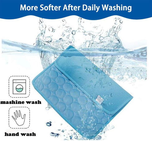 Dog Cooling Mat, Portable Pets Cooling Mat, Thickened Pets Cooling Pad, Durable & Machine Washble, Indoor Outdoor Uses in Crate, Kennel, Bed, Sofa...