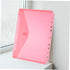 10pcs File Holder Plastic Envelope Folder 3 Hole Binder Buttons Office Supplies Folders Clear Organizer Bags Plastic Envelopes Plastic File Envelo...