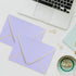 5x7 Envelopes for Invitations with Gold Border,V-Flap Envelopes 50 Pack,A7 Envelopes for Cards,Wedding,Invitations,Baby Shower,All Occasions(Purpl...