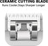 Detachable Ceramic Pet Clipper Blades,Size-10 Blade Compatible with Most Andis,Oster,Wahl A5 Clippers,Made of Ceramic Blade Cutter and Carbon Stee...
