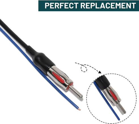 Anina Radio Antenna Adapter for 2010-2019 Toyota Subaru Scion Factory Radio to Aftermarket Radio Aerial Extension Wire Harness Plug Cable...