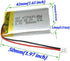 Be oneself 3.7V 500mAh Lithium Polymer mini rechargeable battery 472540 Li-ion Li-Po for #1118 keychain camera...