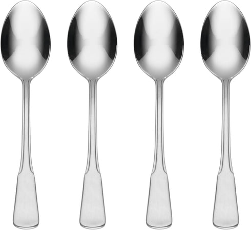 Oneida Colonial Boston Teaspoons, silverware set, Set of 4 5750004E...