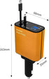 Leather Car Charger,Retractable Fast Car Charger,WORDIMA USB C Car Charger 120W Fast Charging Protocol PD/PPS/QC3.0 and More.Compatible with iPhon...