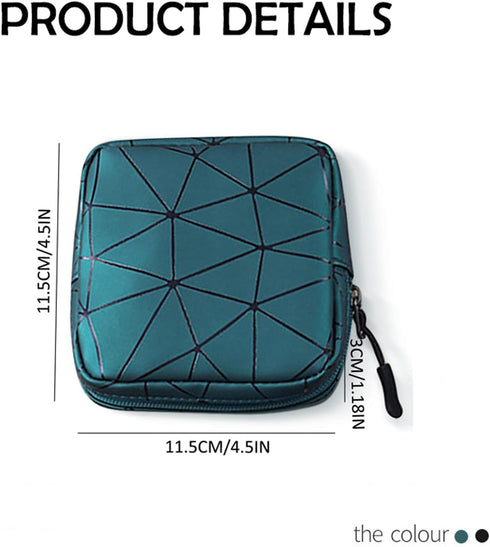 Sanitary Napkin Storage Bag,Leather Waterproof Feminine First Period Bag for Teen Girls Women,Menstrual Cup Pouch Sanitary Napkin Pads Storage Bag...