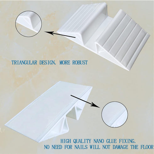 6-piece pet gate fence support feet plastic triangular isolation fence reinforcement accessories freestanding dog gate fence panel Suitable for co...