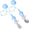Toddler Utensils, Toddler Fork and Spoon Set Stainless Steel Toddler Silverware Set with Suction and Anti-Dropping Chain, Baby Utensils with Case ...