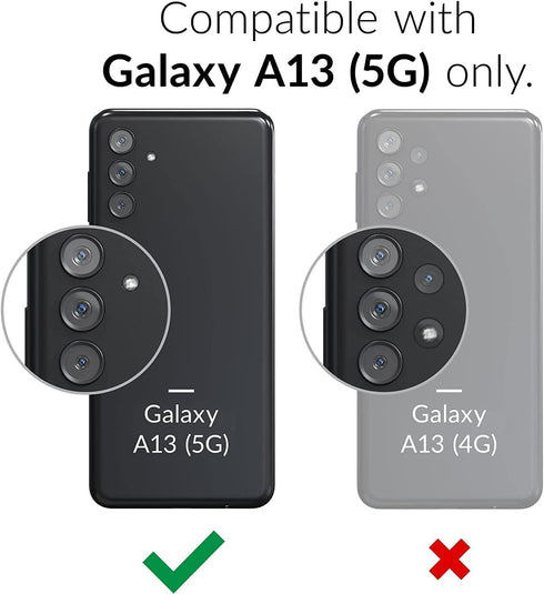 oakxco Slim Protective Case for Samsung Galaxy A13 5G, Military-Grade Soft Silicone Rubber & Hard Plastic, Heavy Duty Shockproof Bumper Dual Layer...