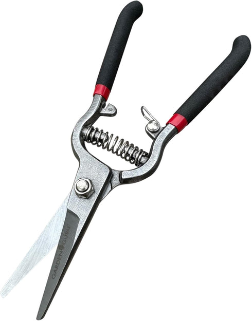 Garden Guru Classic Bypass Pruning Shears Clippers – Heavy Duty Forged Steel Garden Pruners – Safety Lock – Non Slip Comfort Grips – Cuts up to 1”...