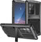 Samsung Galaxy S24 Ultra Metal Case with Kickstand Screen Protector Camera Cover S24 Ultra Sturdy Military Armor Durable Full Body Heavy Duty Shoc...
