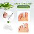 Silicone Toe Protectors - 12 Pack Gel Toe Sleeves Toe Protectors - Toe Caps with Aloe Vera Essential Oils - Toe Cushions for Pain Relief, Toe Prot...