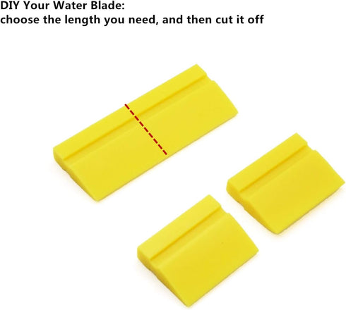 CARTINTS 2Pack DIY Car Water Blade Rubber Squeegee for Vinyl Window Wiper, Wallpaper Tool, Window Tint Film Applicator, Decal Sticker Tool for Hom...