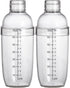 700cc / 24 oz Plastic Shaker Cocktail Drink Mixer Boba Tea Shaker,Professional Bar Tools Set (2)...